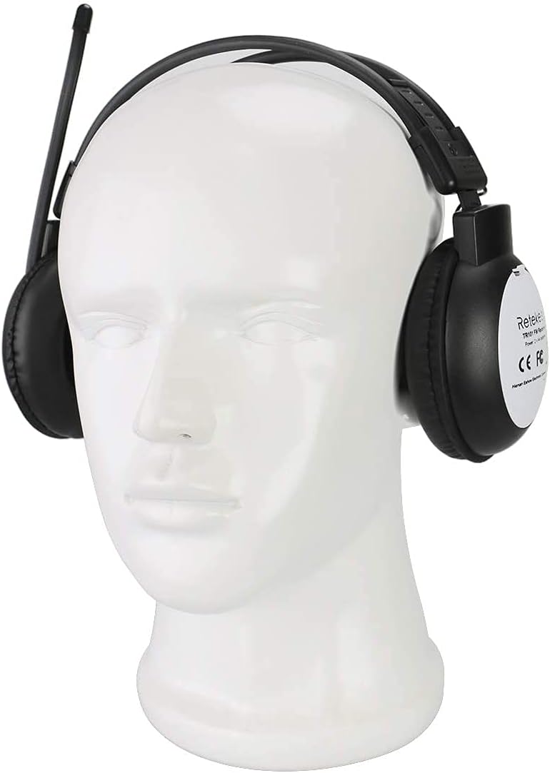 [Australia - AusPower] - AM FM Radio Headphones, Personal Portable Radio Headset am/fm Digital with Best Reception for Jogging, Mowing, Cycling, Meeting, Powered by 2 AA Batteries (Not Included)…… am/fm headphones 