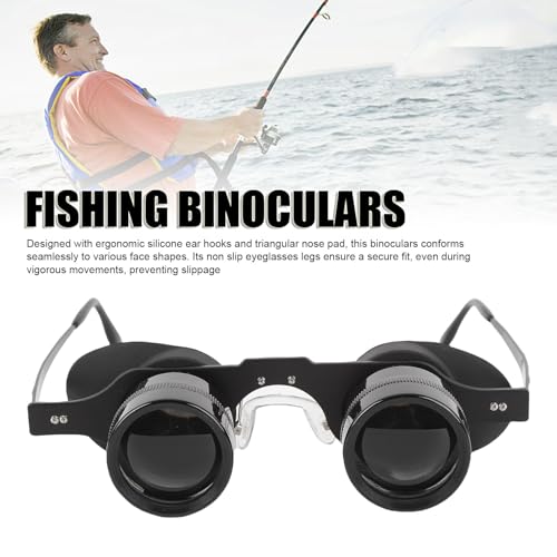 Hands Binocular Glasses for Fishing, 10x Zoom Opera Glasses HD Magnification with Coating, Independent Eye Focus & Anti - Glare