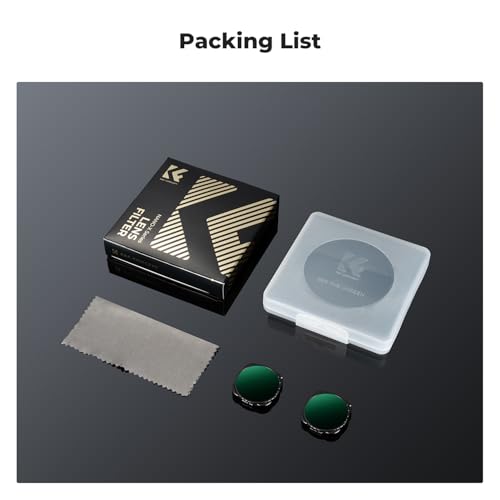 K&F CONCEPT Variable ND Filter Set for GoPro Hero 13 Black Variable ND2-32&ND32-512