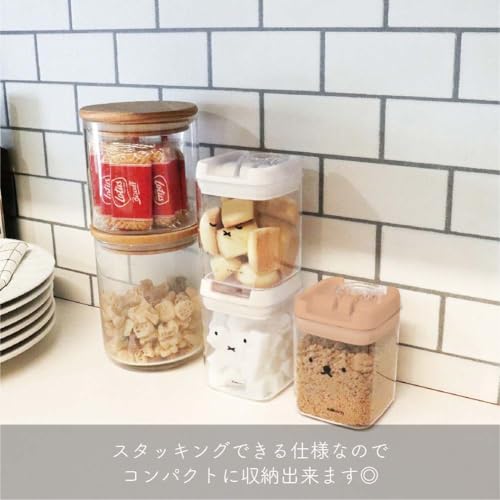 Okato Boris Storage Container, Canister, 9.1 fl oz (270 ml), Face Only, Bolis Easy Lock, Simply collapse the lever to see the contents Clear Container, Width 3.0 x Depth 3.0 x Height 3.9 inches (7.5 x Braun Storage Container, 9.1 fl oz (270
