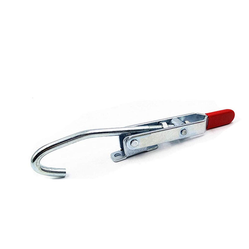 [Australia - AusPower] - J Hook Type Toggle Clamp 2pcs 170kg/375 lbs Holding Capacity Quick Holding Draw Latch Action Toggle Clamp Pull Hook Type (452) 452 