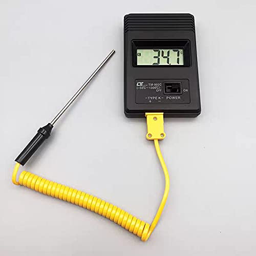 [Australia - AusPower] - 90x3mm K-Type Thermocouple Stainless Steel Probe Temperature Controller Wire Sensors (3X90mm) 