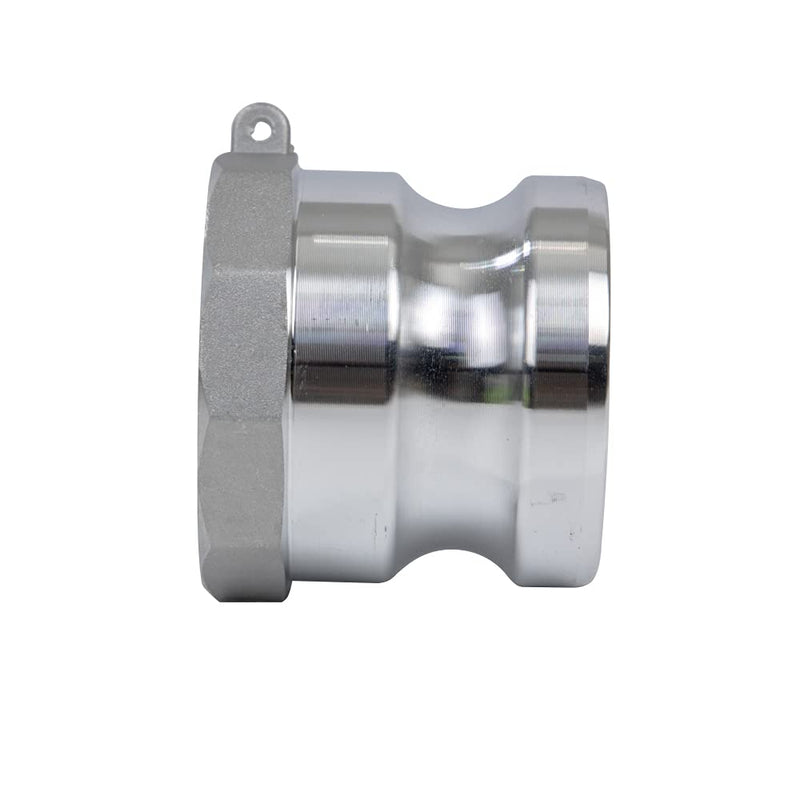 [Australia - AusPower] - 2 pcs Aluminum cam lock fittings (2" Part A) cam groove hose fitting camlock fittings, Male Adapter Female NPT Thread camlock fitting (2) 2 