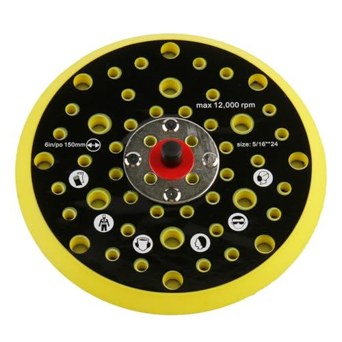 Sanding Disc for M-irKa Sanding Disc 150 mm Sanding Disc 52 Hole | Sanding disc for M-irKas 150 mm plate for M-irKa Ceros Deros with 5/16 inch thread for polishing grinding