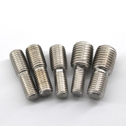 SeeRaphee M6x20 to M10x20 stainless steel 304 double-end threaded stud screw bolt adapter, 20-piece set