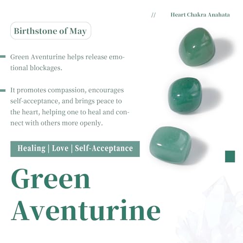 SUNYIK Pack of 5 Green Aventurine Elephant Figurine Set