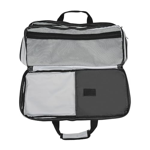 EVERPRIDE 4 Pocket - Gray - Chef Knife Bag Holds 20 Knives 4 Storage Compartments,Professional Culinary Case with Shoulder Strap, Black, Laptop/Tablet Padded Slot - Knives Not Included