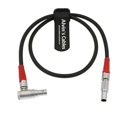 Alvin's Cables 4 Pin Male to 4pin Male Cable for Arri LBUS FIZ MDR Focus Right Angle to Straight 180° Right Angle to Straight