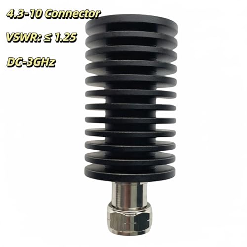 BECEN 50 W 50 Ohm Termination Load 4.3-10 Mini DIN Low VSWR 3GHz Load | 50W 4.3 10 50 ohm Dummy Load DC to 3GHz Dummy-last For Ham Radio vhf uhf Antenna Test 50W MINI DIN LOAD 3G