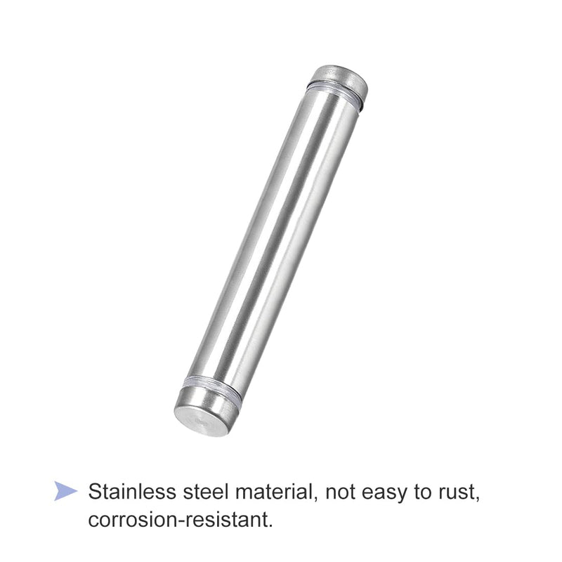 [Australia - AusPower] - uxcell 1/2 Dia x 2-7/8"(12x74mm) Double Head Standoff Screws Acrylic Glass Nails 6pcs 74mm 