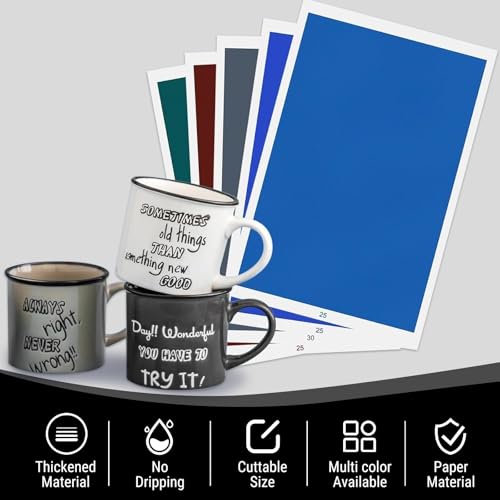 ATOMSTACK Laser Engraving and Marking Paper, 12 Pieces Marking Paper Laser Engraving Paper for Fibreglass Marking and Engraving, Laser Engraving on Metal, Ceramic, 27 x 39 cm