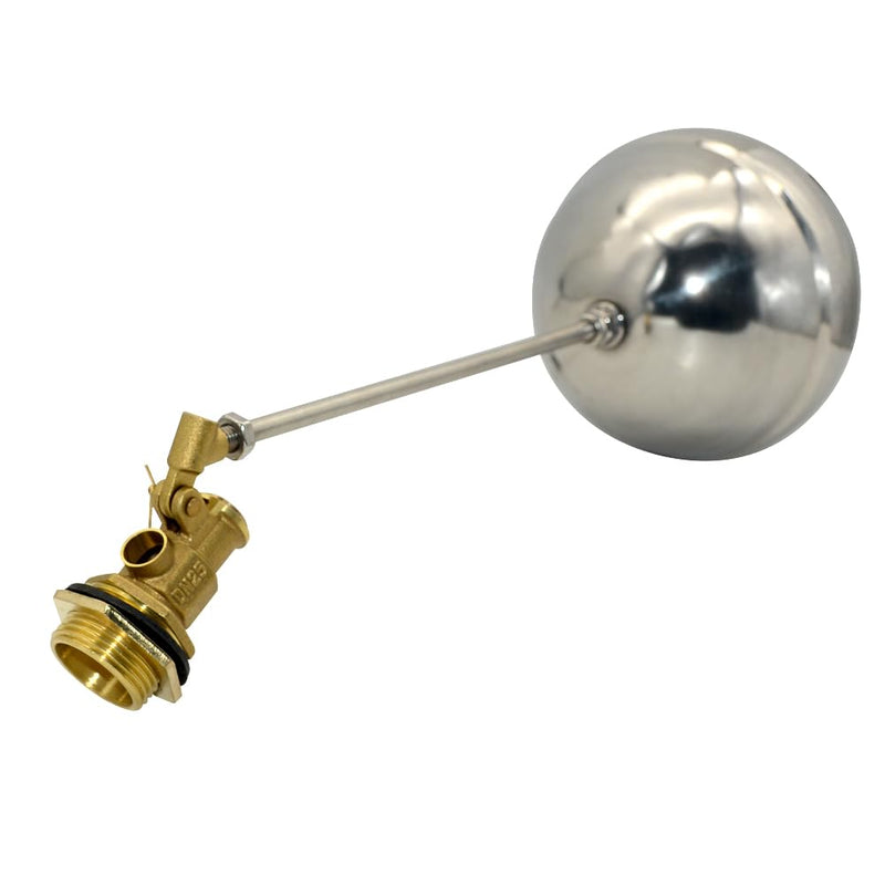VARMHUS 304 Stainless Steel Male Thread Float Ball Valve, Brass Automatic Water Level Control for Stock Tank, Pool, and Water Tank Applications (1inch) 1inch