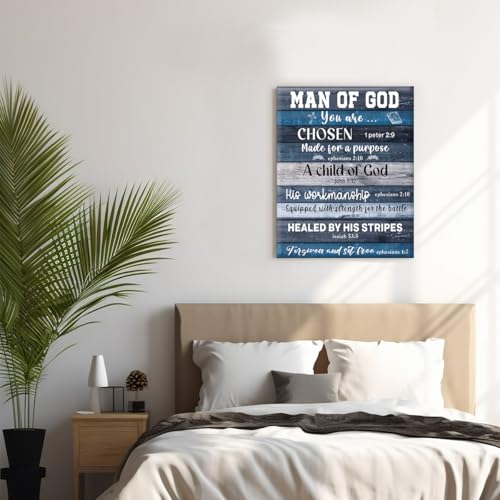 Christian Canvas Wall Art Man of God Religious Poster Print Wall Decor