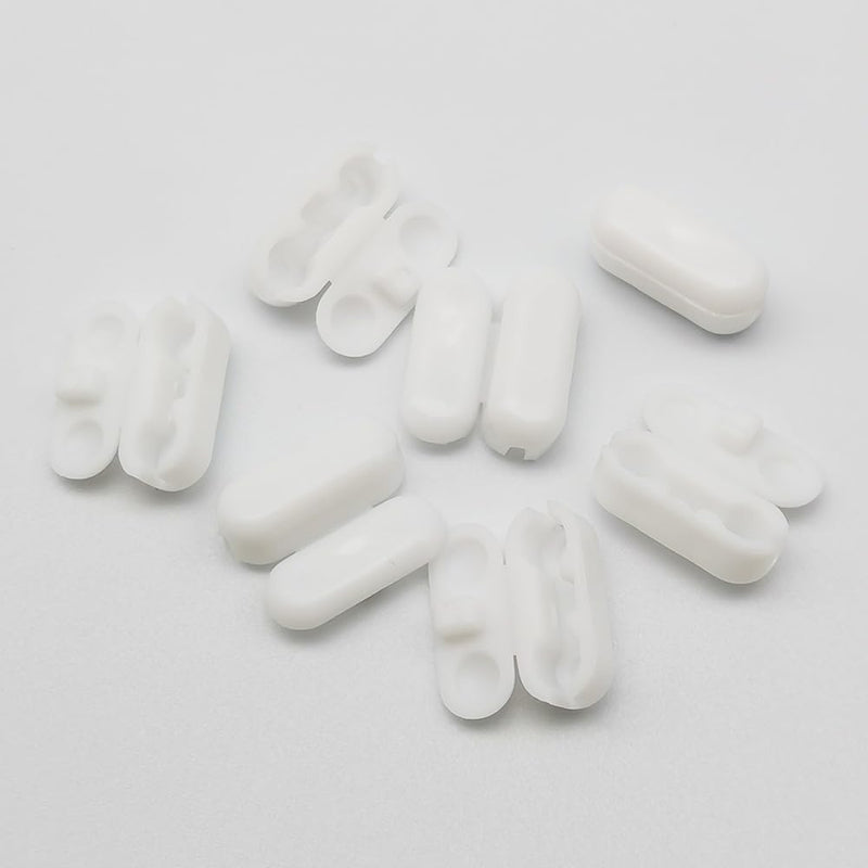 [Australia - AusPower] - 30 Pack Chain Connectors Roller Shade Bead Chain Connector Vertical Roman Roller Blind Ball Chain Cord Connector Clips (White) White 