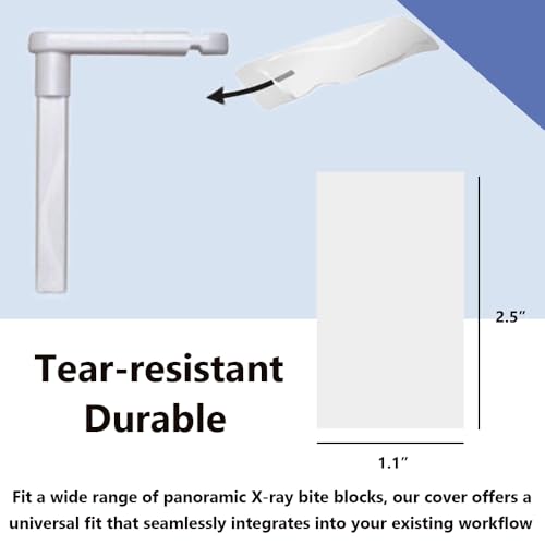 Disposable Panoramic Bit Block Cover, Dental X-Ray Posts 2"L x 1"W, 200 Pcs/Box
