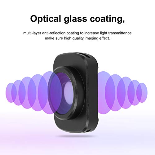 Wide Angle Lens for Portable External Wide Angle Magnetic Anamorphic Lens for Handheld Gimbal Camera Optical Glass Lens
