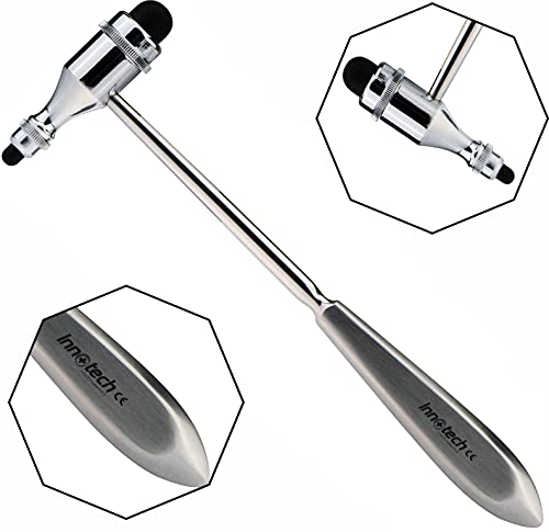 Innotech Tromner Neurological Reflex Hammer for Skin Reflexes and Surface Reactions (Silver) silver