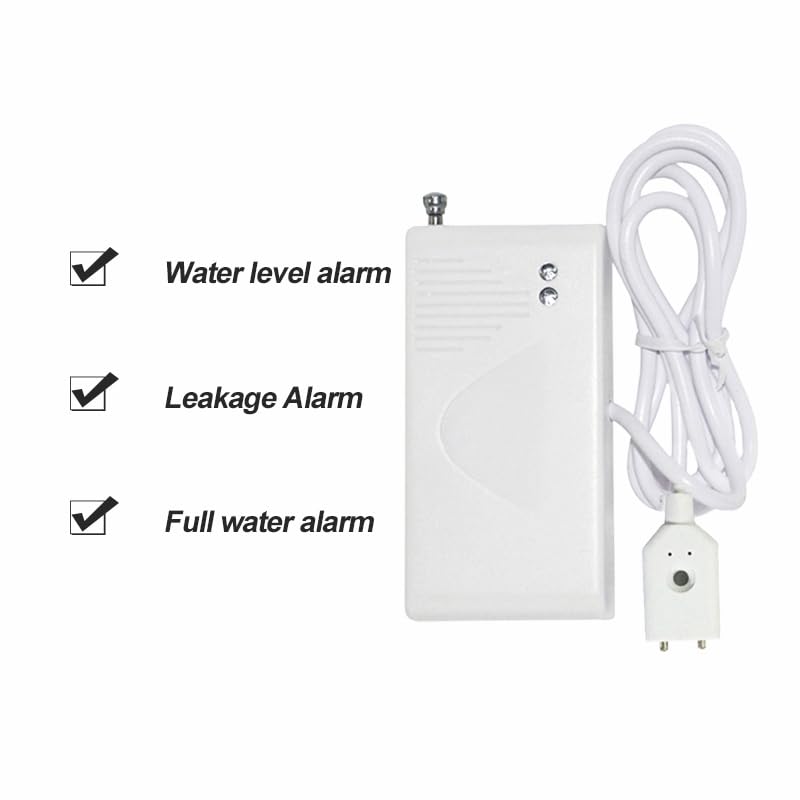 Water Detector Kit: 1 Smart Hub + 3 Leak Sensor (Silent), Water Sensor with Enhanced Signal Antenna, Water Leak Detector for Kitchen/Basement/Bathroom/Laundry, APP Monitoring, 110dB Adjustable Alarm AM 38
