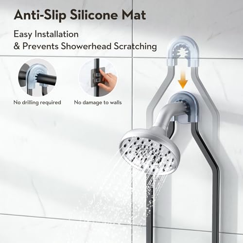 Shower Caddy Hanging, Shower Organizer Hanging, Aluminum Shower Racks for Inside Shower with Hooks for Razor, Never Rust Bathroom Organizers and Storage with Soap Holder, Black