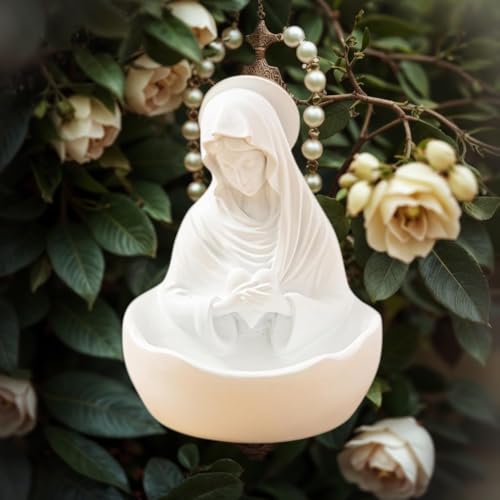 Our Lady of Grace Statue Virgin Mary Keepsake Rosary Holder 5 inches
