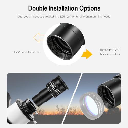 Astromania Telescope Eyepiece 2.5mm Wide Angle 58° Planetary Eyepiece 1.25"