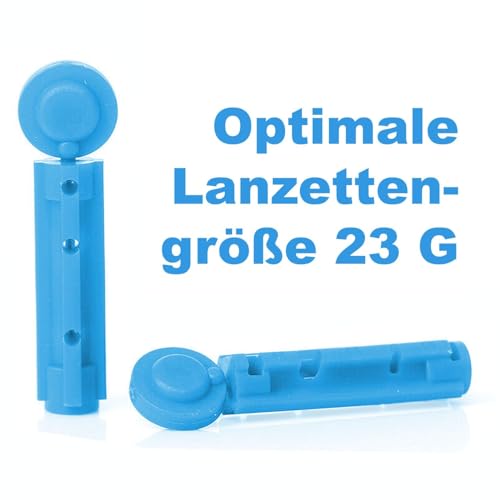 100 x One Step Lancets 23 G I Sterile Disposable Lancets I Blood Lancets I Safety Lancets for Blood Collection I Blood Sugar Measurement I Suitable for All Standard Lancing Aids 100