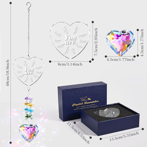 Christian Gifts for Women Men, Bible Verse Crystal Suncatcher Indoor Window Christian 2