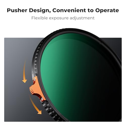 K&F CONCEPT 52mm Ultra-Low Reflectivity Variable ND2-400 ND Lens Filter