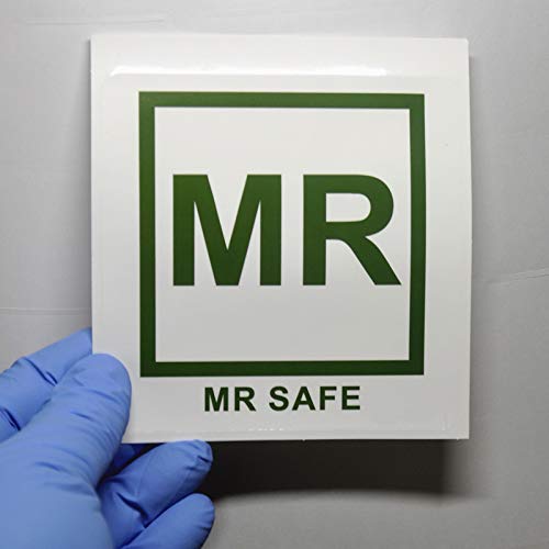 30-Set MRI Safety MR Safe Unsafe Conditional Label Vinyl Sticker 4 x 4 inch Waterproof 30 Pieces