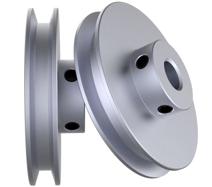 [Australia - AusPower] - CHANCS Outer Diameter 100mm Single Groove Pulley 17mm Fixed Bore Pulley for Drilling Machine 6MM PU Round Belt Outer diameter:100mm Inner diameter:17mm 