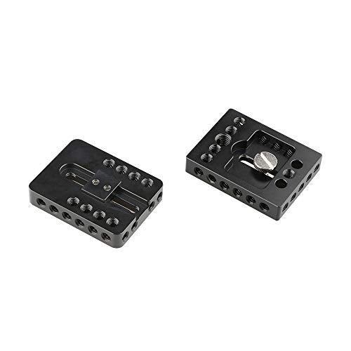 CAMVATE Top Cheese Plate + Camera Base Plate for DIY DSLR Camera Cage Rig
