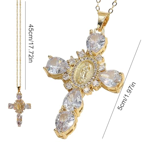 Virgin Mary Necklace Female Jewelry Presents White