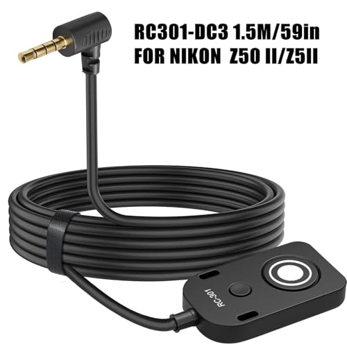 The RC301-DC3 Substitution for Nikon mc-dc3 Remote Release The 150cm/59in Small Remote Control of The Shutter Release Button Z5II/Z50 II/ZR Second-Generation Cameras z50ii /z5 ii (RC301-DC3)