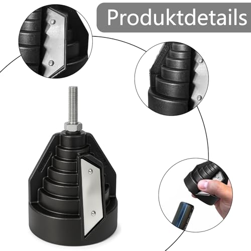 Pack of 2 pipe deburrers, hand deburrers, plastic pipe chamfer tools | High-performance deburring tool for 20, 25, 32, 40, 50, and 63mm pipes with sharpener and 3 replacement blades for DIY enthusiasts
