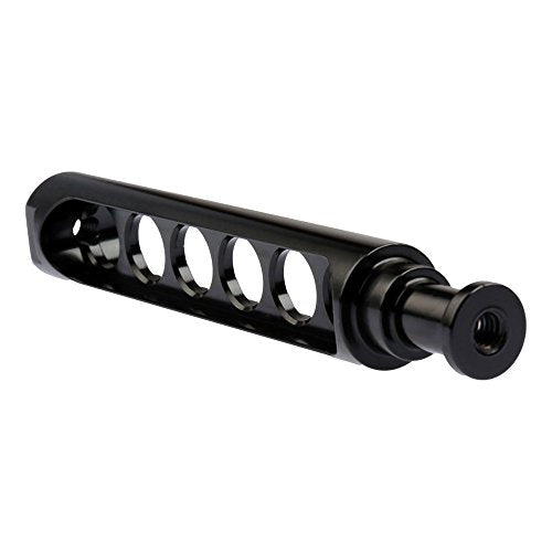 ProMediaGear BLSA5A 5 inch Tall Aluminum Boomerang Bracket Adapter for Profoto B1 B2 Broncolor and Elinchrom Standard Lightstand Mount, Black