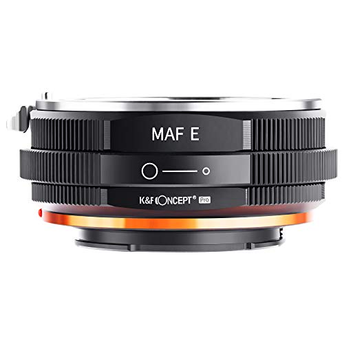 K&F Concept Lens Mount Adapter Compatible for Sony Alpha Minolta AF A-Type Lens to NEX E-Mount Mirrorless Camera with Matting Varnish Design