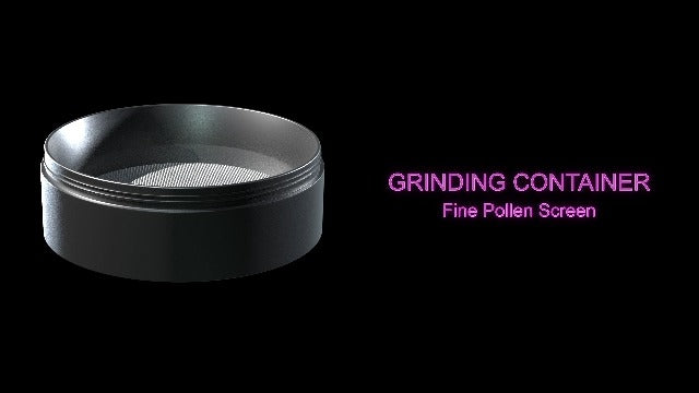 Herb Grinder | Premium 4 Piece Aluminium Metal Grinder with Pollen Catcher, Strong Magnetic Lid, Razor Sharp 28 Teeth, Non-Sticky & Easy to Clean with Ceramic Coating (Black) Black