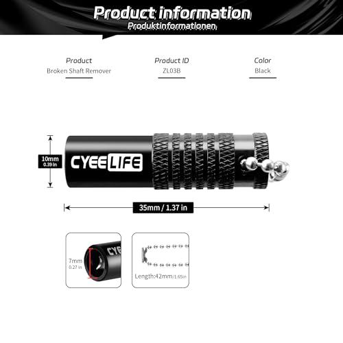 CyeeLife Dart Extractor Tool for broken shafts and tips, dart accessory, brand quality, 1 piece