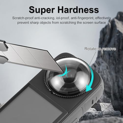 PULUZ Rotating Premium Lens Guard for Insta360 X4, Optical Glass Protector For Insta360 X4-Premium lens Guard