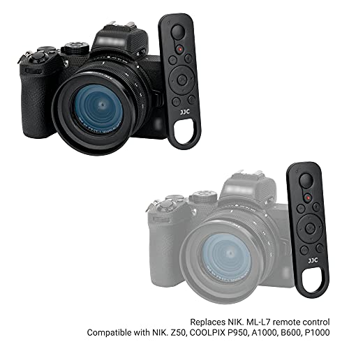 JJC Wireless Bluetooth Remote Control for Nikon, Replaces Nikon ML-L7 For Select Nikon Cameras
