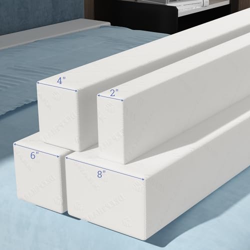 DEEPSHARK Mattress Gap Filler, Bed Gap Filler, Twin Mattress Extension Filler for Headboard Seams, Bed Space Cracks White(39"×6"×6", Twin/Twin XL) 39"×6"×6"