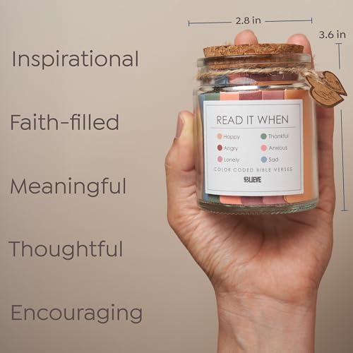 BLIEVE Read Me When Bible Verse Jar For Women Women-Pink