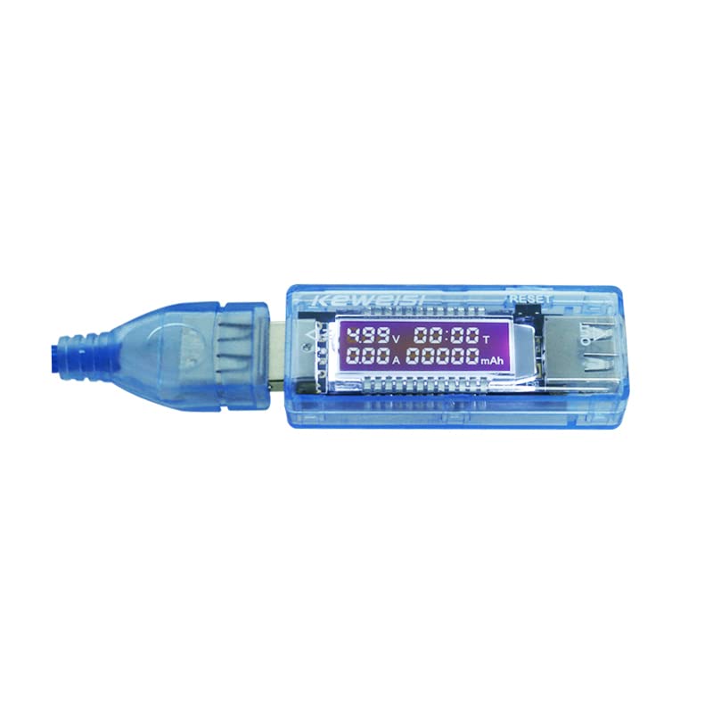 [Australia - AusPower] - KWS-V20 LCD USB Voltage Meter Charger Capacity Tester Meter 3-9V 0-3A Power Bank Tester Meter Current Voltage Doctor 