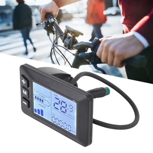 LCD Display Panel for Electric Bicycles and Electric Scooters - Speedometer with 5-Pin Connection for Bicycle Scooter Accessories