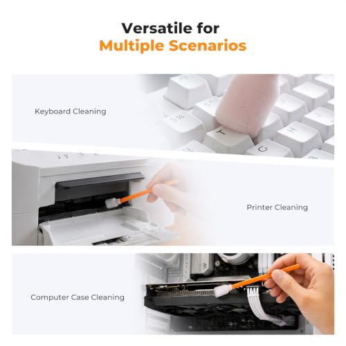K&F CONCEPT 200 Foam Cleaning Swabs,for Electronics,Camera,Deep Cleaning 200PCS