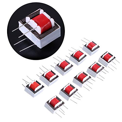 10pcs 600:600 Ohm 1:1 EI14 Isolating Transformer Audio Transformers | Impedance adjustment for amplifier, EMI reduction, radio communication component, high efficiency