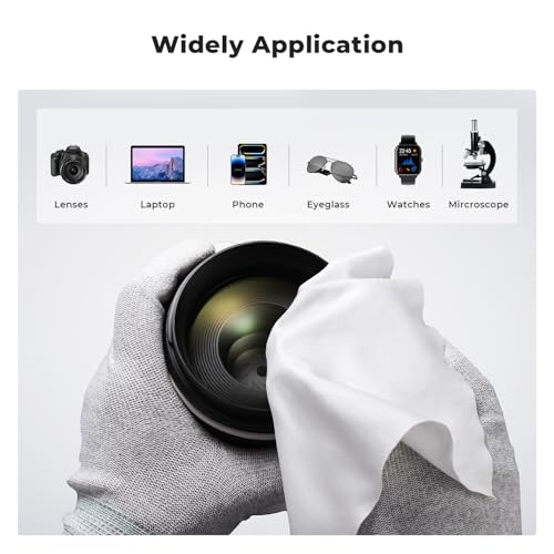 K&F CONCEPT Vacuum Packaging Microfiber Cleaning Cloths X20,for Glasses 20