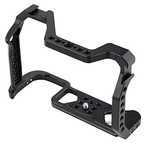 R5 R6 Cage,Camera Full Cage for Canon EOS R6 R5 Camera Rig Stabilizer with Dual Cold Shoe