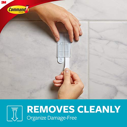 Command BATH31-SN-ES, Heavy Duty Shower, Satin Nickel, 1-Caddy, 1-Prep Wipe, 4-Water-Resistant Strips, Organize Damage-Free