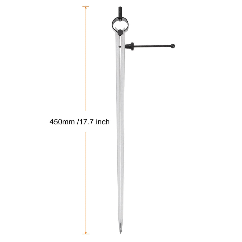 [Australia - AusPower] - HARFINGTON Spring Joint Caliper 16 inch / 400mm Steel Adjustable Spring Divider Caliper with Solid Nut for Metalworking Geometry Drawing Woodworking 16" 